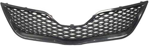 Front Grille Assembly Primed Shell And Insert Plastic Direct Replacement Compatible With 2010-2011 Toyota Camry TO1200323 5310106200C0