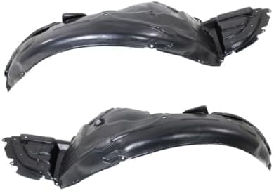 Set Of 2 Front Fender Liner Plastic Left Driver & Right Passenger Side Direct Replacement Compatible With 2010-2014 Subaru Legacy SU1249141 SU1248141 59120AJ00A-PFM 59120AJ01A-PFM
