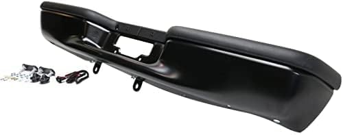 Rear Step Bumper Face Bar Steel With Pads Direct Replacement Compatible With 1997-2003 Ford F-150 FO1103104 YL3Z17906FA-PFM
