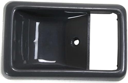 Set of 2 Front Inside Door Handle Cases Gray Plastic Right Passenger & Left Driver Side Direct Replacement Compatible with 1984-1989 Toyota Pickup TO1356101 6927789104B2