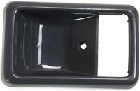 Set of 2 Front Inside Door Handle Cases Gray Plastic Right Passenger & Left Driver Side Direct Replacement Compatible with 1984-1989 Toyota Pickup TO1356101 6927789104B2