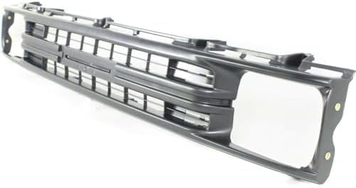 Front Grille Assembly Painted Silver Shell And Insert Plastic Direct Replacement Compatible With 1989-1991 Toyota Pickup TO1200137 5311189135
