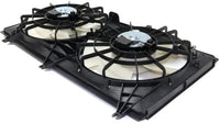 Front Radiator Dual Fan Assembly Plastic Direct Replacement Compatible with 2012-2015 Chevrolet Camaro GM3115245 22762592-PFM