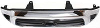 Front Grille Assembly Chrome Shell With Primed Insert Plastic Direct Replacement Compatible With 2005-2008 Toyota Tacoma TO1200268 5310004360