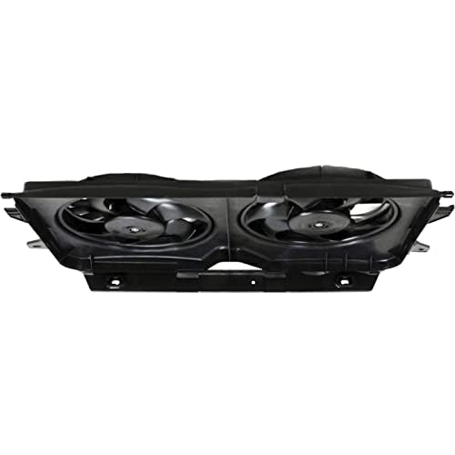 Front Dual Fan Assembly Direct Replacement Compatible with 2005-2007 Chrysler Town & Country/Caravan/Grand CH3115145 4677695AB