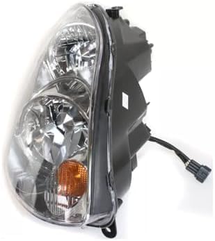Set Of 2 Front Head Light Assembly Halogen Right Passenger & Left Driver Side Direct Replacement Compatible With 2003-2004 Infiniti G35 IN2503112 IN2502112 26010AC025 26060AC025