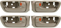 Set of 4 Front Or Rear Interior Door Handle Without Door Lock Hole Left Driver & Right Passenger Side Direct Replacement Compatible with 2002-2006 Toyota Camry IDH010068 IDH010067