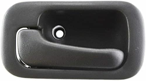 Front Or Rear Interior Door Handle Gray Plastic Left Driver Side Direct Replacement Compatible with 1992-1995 Honda Civic HO1352112 72160SR4A02ZA