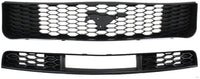 Front Upper & Lower Grille Plastic Direct Replacement Compatible With 2005-2009 Ford Mustang FO1036115 FO1200421 7R3Z17K945AB 6R3Z8200AA