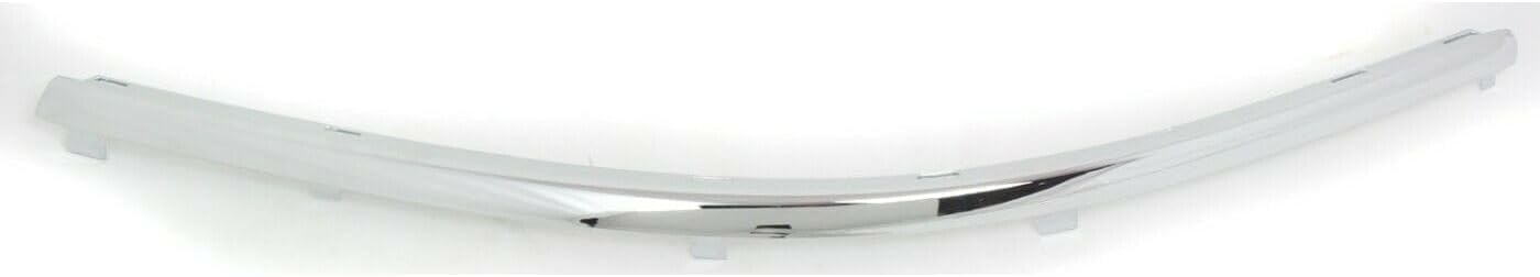 Set Of 2 Front Bumper Upper Molding Chrome Left Driver & Right Passenger Side Direct Replacement Compatible With 2001-2005 Volkswagen Passat VW1046102 VW1047102 3B08072442ZZ
