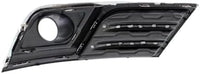 Set Of 2 Front Fog Light Moldings Textured Plastic With Chrome Trim Left Driver & Right Passenger Side Direct Replacement Compatible With 2013-2017 Chevrolet Traverse