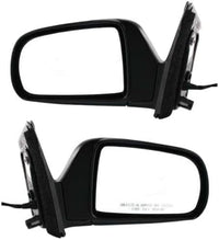 Set Of 2 Front Power Mirror Manual Fold Non-Heated Primed Right Passenger & Left Driver Side Direct Replacement Compatible With 1998-2003 Toyota Sienna TO1320128 TO1321128 8794008040