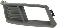 Set Of 2 Front Fog Light Molding Primed Plastic Left Driver & Right Passenger Side Direct Replacement Compatible With 2008-2013 Cadillac CTS GM1039113 GM1038113 20757038 20757039