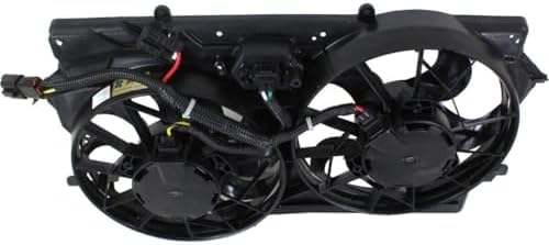 Front Dual Fan Assembly Plastic Direct Replacement Compatible with 2000-2002 Ford Focus FO3115143 1S4Z8C607CC