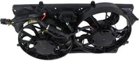 Front Dual Fan Assembly Plastic Direct Replacement Compatible with 2000-2002 Ford Focus FO3115143 1S4Z8C607CC
