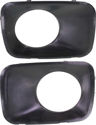 Set Of 2 Front Fog Light Molding Primed Left Driver & Right Passenger Side Direct Replacement Compatible With 2009-2011 Honda Pilot HO1038101 HO1039101 71102SZAA00ZZ 71107SZAA00ZZ