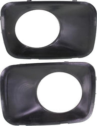 Set Of 2 Front Fog Light Molding Primed Left Driver & Right Passenger Side Direct Replacement Compatible With 2009-2011 Honda Pilot HO1038101 HO1039101 71102SZAA00ZZ 71107SZAA00ZZ