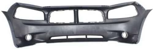 Front Bumper Cover Primed Direct Replacement Compatible With 2006-2010 Dodge Charger CH1000461 4806179AE