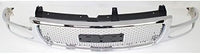 Front Grille Shell And Insert Chrome Direct Replacement Compatible With 2001-2006 GMC Yukon GM1200510 19130789