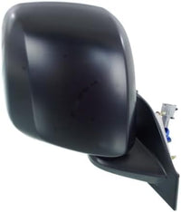 Set Of 2 Front Power Mirror Non-Towing Manual Folding Heated Textured Left Driver & Right Passenger Side Direct Replacement Compatible With 2013-2021 Nissan NI1321246 NI1320246