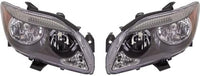 Set Of 2 Front Head Light Assembly Lens And Housing Plastic Left Driver & Right Passenger Side Direct Replacement Compatible With 2005-2007 Scion tC SC2502101 SC2503101