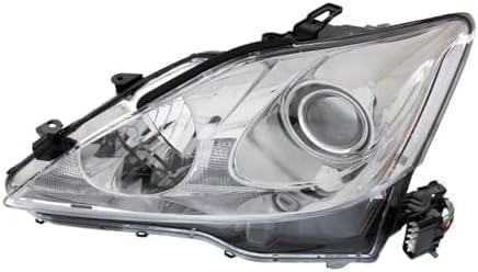 Set Of 2 Front Headlight Lens And Housing Halogen Left Driver & Right Passenger Side Direct Replacement Compatible With 2006-2008 Lexus IS250 / IS350 LX2502132 LX2503132 8113053270