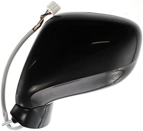 Set Of 2 Front Power Mirror Manual Folding Heated Primed Plastic Left Driver & Right Passenger Side Direct Replacement Compatible With 2006-2008 Lexus IS350 / IS250