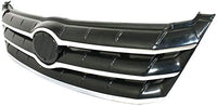 Front Grille Assembly Textured Shell And Insert With Chrome Molding Plastic Direct Replacement Compatible With 2005-2007 Toyota Avalon TO1200287 53101AC030C0