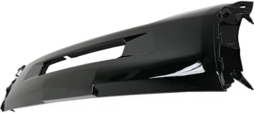 Front Bumper Grille Primed Plastic Direct Replacement Compatible With 2016-2018 Mitsubishi Outlander MI1036110 6400J047