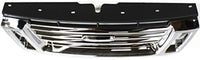 Front Grille Chrome Shell With Black Insert Plastic Direct Replacement Compatible With 2006-2010 Ford Explorer / 2007-2010 Sport Trac FO1200477 8L2Z8200CA