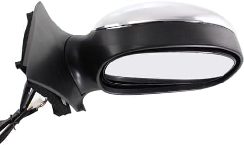 Set of 2 Front Power Mirror Manual Folding Non-Heated Chrome Right Passenger & Left Driver Side Direct Replacement Compatible With 1997-1999 Ford F-250/1997-2004 F-150 FO1320138