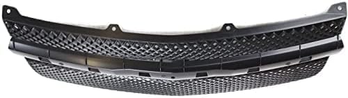 Front Grille Primed Shell And Insert Without Center Bar Plastic Direct Replacement Compatible With 2005-2009 Chevrolet Equinox GM1200527 5481230