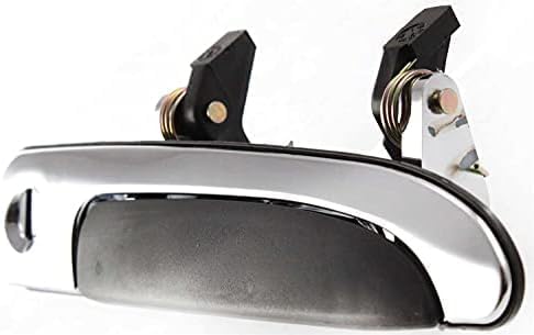Set of 2 Front Exterior Door Handle with Key Holes Plastic Left Driver Side & Right Passenger Side Direct Replacement Compatible with 1992-2011 Crown Victoria FO1311111 FO1310111