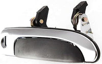 Set of 2 Front Exterior Door Handle with Key Holes Plastic Left Driver Side & Right Passenger Side Direct Replacement Compatible with 1992-2011 Crown Victoria FO1311111 FO1310111