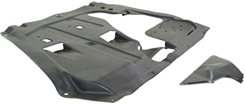 Front Engine Splash Shield Center Under Cover Plastic Direct Replacement Compatible with 2008-2013 Toyota Highlander TO1228199 514400E041 5144048071