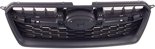Front Grille Primed Shell And Insert Plastic Direct Replacement Compatible With 2012-2014 Subaru Impreza SU1200158 91122FJ000
