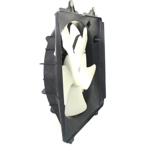 Front Radiator Left Driver + AC Condenser Fan Assembly Right Passenger Side Direct Replacement Compatible with 2006-2011 Honda Civic HO3115129 HO3110115 38616RNAA01 19015RNAA01