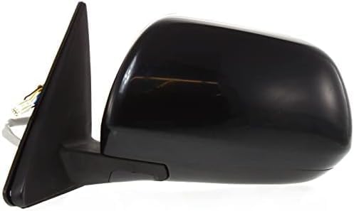 Set Of 2 Front Power Mirror Manual Folding Heated Primed Plastic Right Passenger & Left Driver Side Direct Replacement Compatible With 2008-2013 Toyota Highlander TO1320246 TO1321246