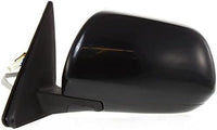 Set Of 2 Front Power Mirror Manual Folding Heated Primed Plastic Right Passenger & Left Driver Side Direct Replacement Compatible With 2008-2013 Toyota Highlander TO1320246 TO1321246