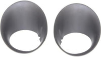 Front Bumper Face Bar Chrome + Upper Cover Textured + Lower Valance + Fog Light Bezels Left & Right Side Direct Replacement Compatible With 2006-2009 Dodge Ram Full Size Pickup