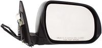 Set Of 2 Front Power Mirror Manual Folding Heated Primed Plastic Right Passenger & Left Driver Side Direct Replacement Compatible With 2008-2013 Toyota Highlander TO1320246 TO1321246