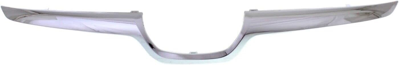 Front Grille Black Shell and Insert + Moldings Center & Surround Chrome Plastic Direct Replacement Compatible With Subaru XV Crosstrek 2013-2015 SU1200151 SU1210100 SU1202100