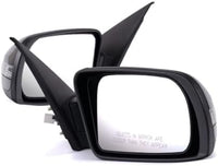 Set Of 2 Front Power Mirror Manual-Folding Non-Heated Primed Plastic Left Driver & Right Passenger Side Direct Replacement Compatible With 2007-2012 Nissan Altima NI1320220 NI1321220