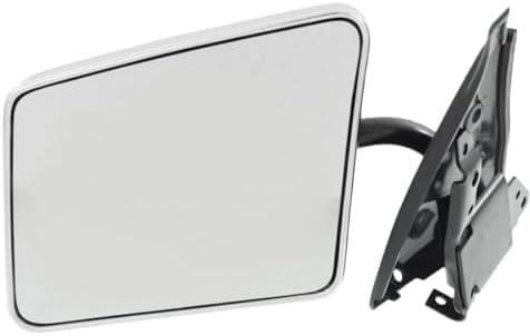 Set Of 2 Front Mirror Manual Adjust & Folding Non-Heated Chrome Left Driver & Right Passenger Side Direct Replacement Compatible With 1982-1993 Chevrolet S10 Pickup / 1983-1994 Blazer