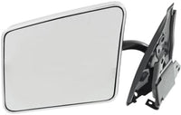 Set Of 2 Front Mirror Manual Adjust & Folding Non-Heated Chrome Left Driver & Right Passenger Side Direct Replacement Compatible With 1982-1993 Chevrolet S10 Pickup / 1983-1994 Blazer