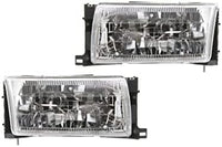 Set Of 2 Front Headlight Assembly Right Passenger & Left Driver Side Direct Replacement Compatible With 1996-1998 Mercury Villager/Nissan Quest NI2502119 NI2503119 F6XZ13N053BB