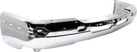 Front Bumper Chrome Steel + Lower Valance Air Deflector + Fog Lamps Left & Right Side Direct Replacement Compatible With 2003-2006 Chevrolet Avalanche / 2003-2004 Silverado 1500 2500