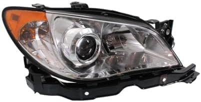 Set Of 2 Front Head Light Assembly Plastic Left Driver & Right Passenger Side Direct Replacement Compatible With 2007 Subaru Impreza SU2503137 SU2502137 84001FE920 84001FE930