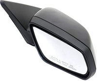 Set Of 2 Front Power Mirror Manual Folding Non-Heated Primed Left Driver & Right Passenger Side Direct Replacement Compatible With 2013-2014 Ford Mustang FO1321452 FO1320452