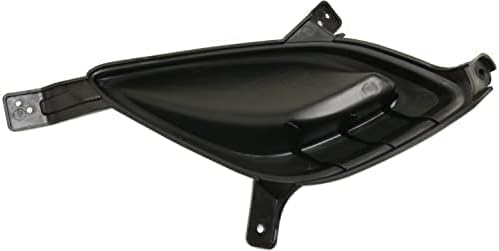 Set Of 2 Front Fog Light Cover Textured Plastic Left Driver & Right Passenger Side Direct Replacement Compatible With 2011-2013 Hyundai Elantra HY1039112 HY1038112